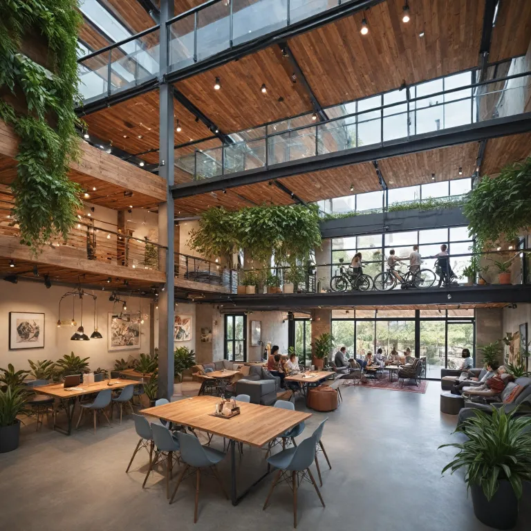 Eco-friendly lodging solutions for media coworking hotels